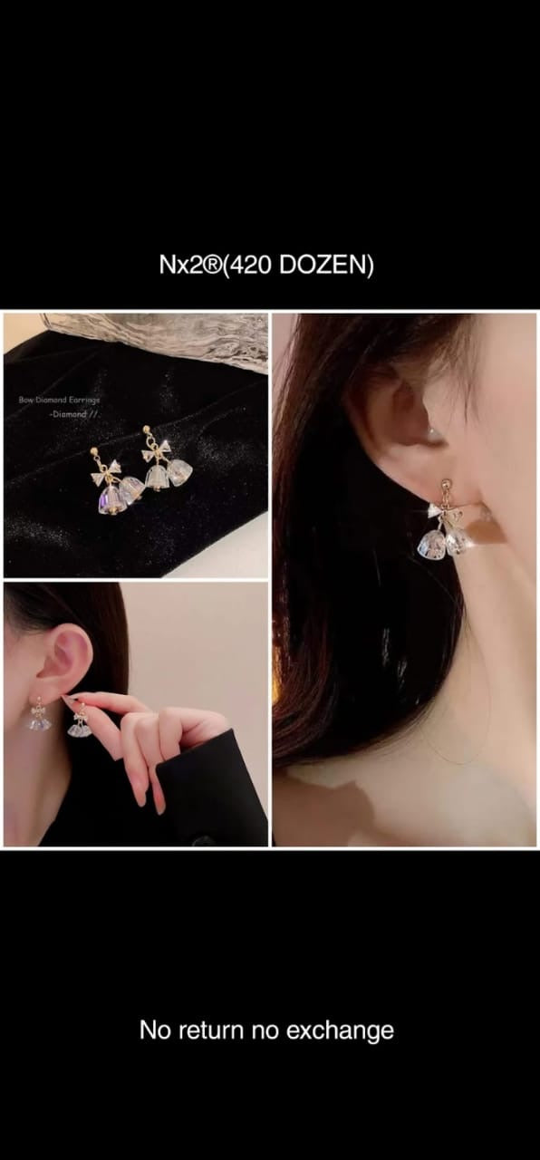 Korean Style Small Bell Stud Earrings - Wholesale